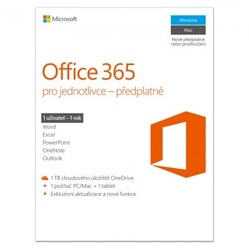 Microsoft Office 365 Personal 1 Rok (PC/MAC),...