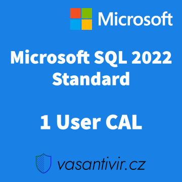 Microsoft SQL Server 2022 Standard 1 User CAL,...