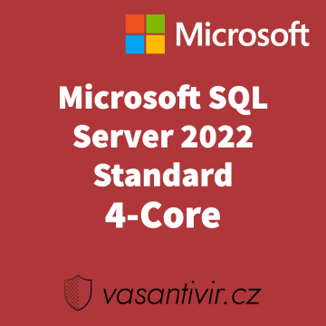 Microsoft SQL Server 2022 standard 4-core, nová