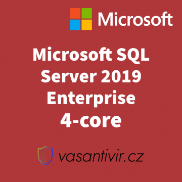 Microsoft SQL Server 2019 Enterprise 4-core, nová