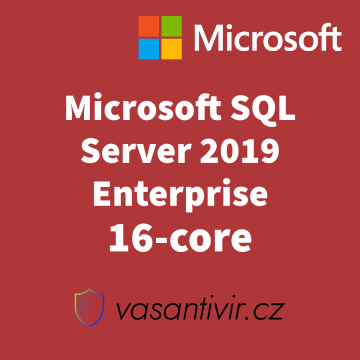 Microsoft SQL Server 2019 Enterprise 16-core, nová