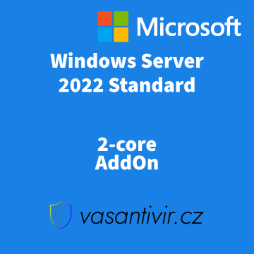 Windows Server 2022 Standard 2-core AddOn, nová