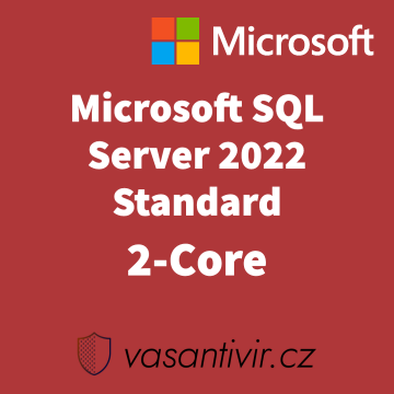 Microsoft SQL Server 2022 standard 2-core, nová...